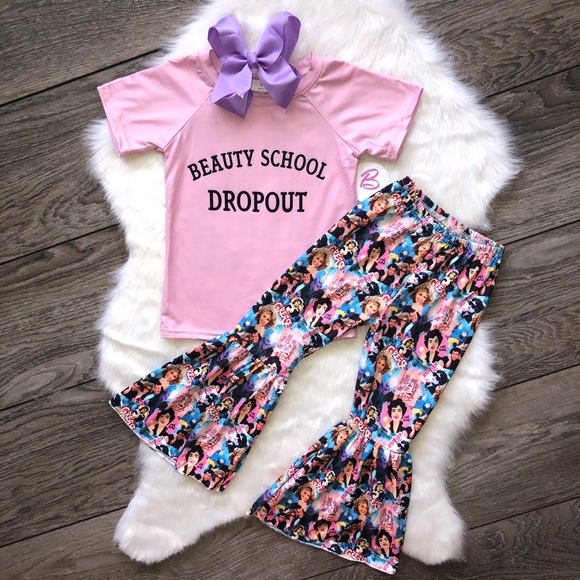 Other - Girl Boutique Grease Bell Bottom Outfit Set